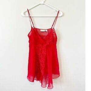 Vintage Victoria’s secret gold label red lingerie